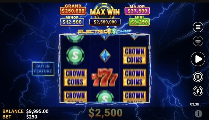 Electric Chip - Tús an Hold and Spin le Collector Coin ar an dara ríl